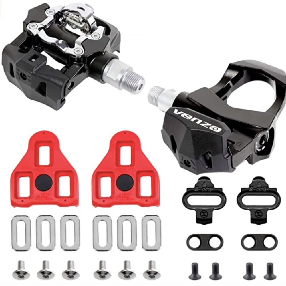 Venzo Sealed Fitness Exercise Indoor Bike CNC Pedals